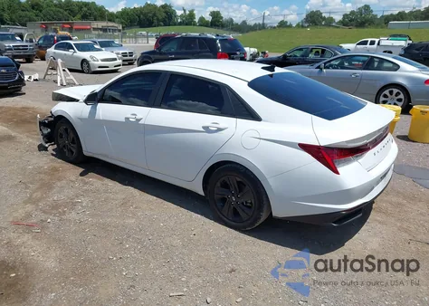 2022 Hyundai Elantra Hybrid Blue из США, поврежденный, VIN KMHLM4AJ1NU028921